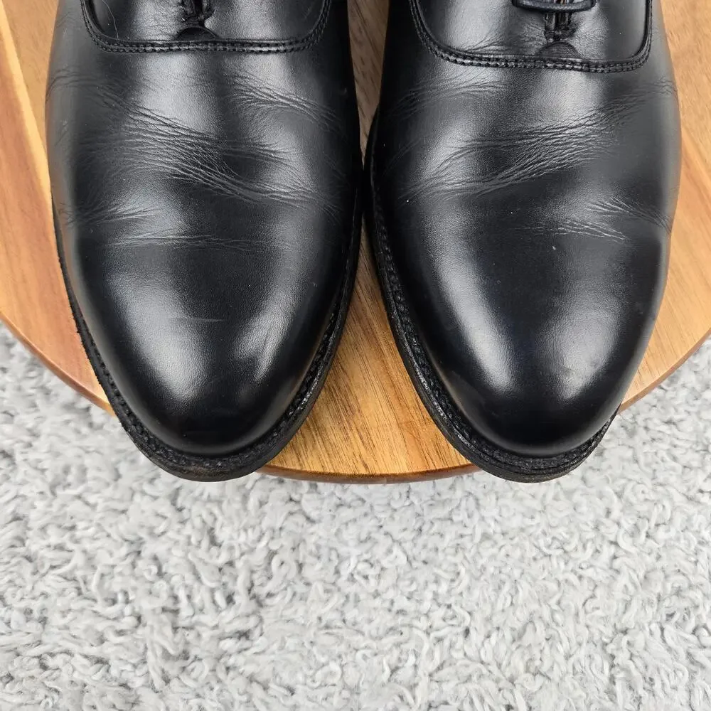 Alden Mens 12D 932 Plain Toe Balmoral Black Leather Business Oxford Dress Shoe